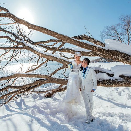 婚紗側錄,海外婚紗,日本北海道,Niseko滑雪場,支笏湖