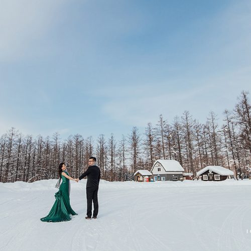 婚紗側錄,海外婚紗,日本北海道,青池,婚紗攝影