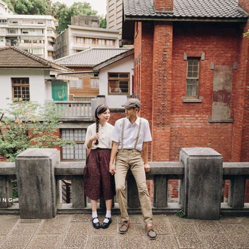 婚紗照,陽明山蒙馬特咖啡館,繡球花園,溫泉博物館,士林夜市