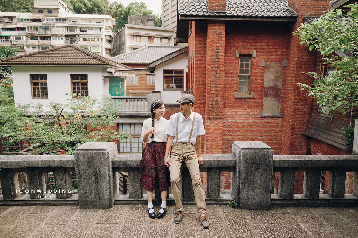 婚紗照,陽明山蒙馬特咖啡館,繡球花園,溫泉博物館,士林夜市